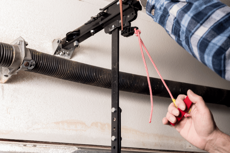 how to reattach a garage door