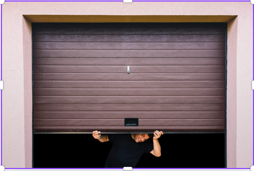 how to open garage door manually