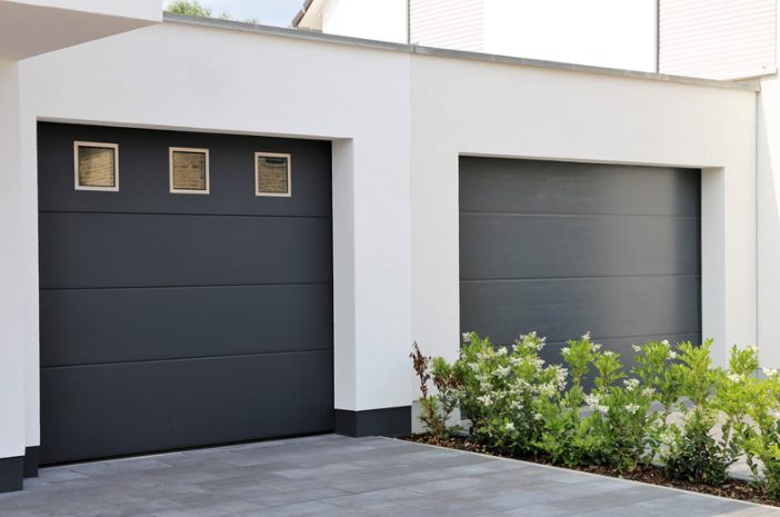 insulated garage doors with windows